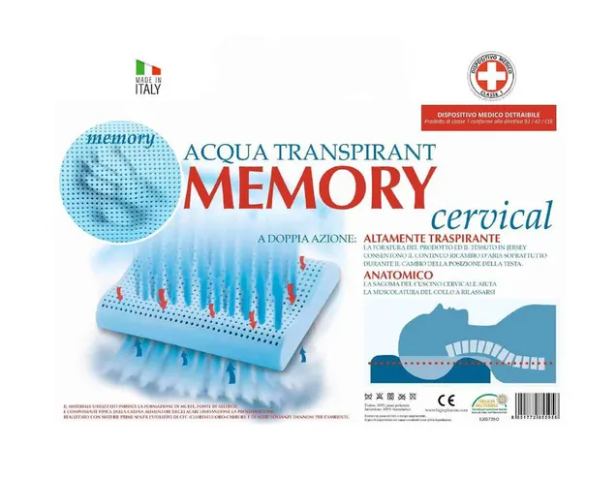 Guanciale Memocervical - Cuscino in Memory contro i Dolori Cervicali